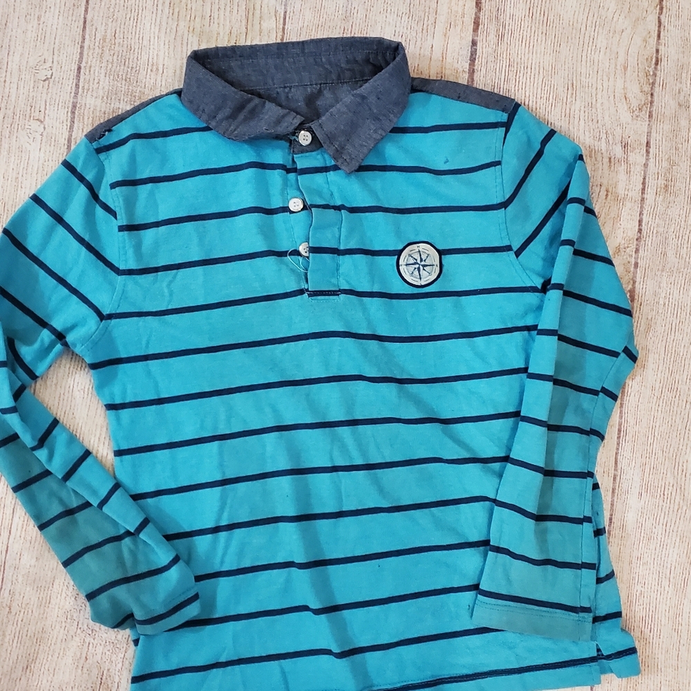 Kidichic striped polo size 8